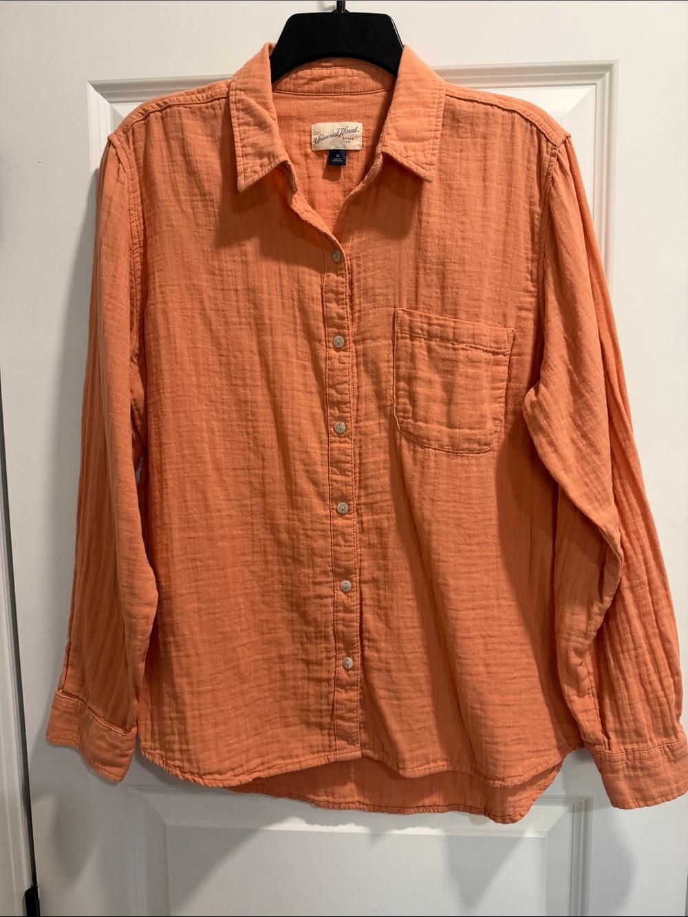Universal Thread Women's Button-Down Shirt - Peach